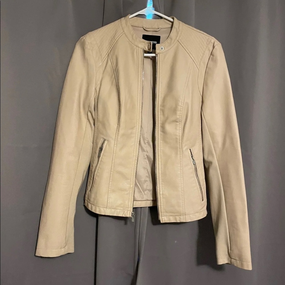 Express - pinkish tan Faux Leather Jacket